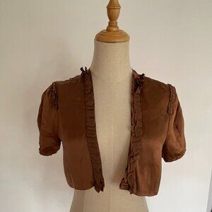 Corey Lynn Calter Silk Crop jacket